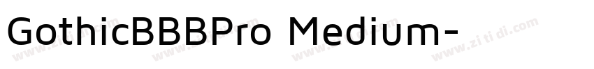 GothicBBBPro Medium字体转换
